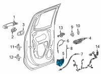 OEM 2021 Chevrolet Equinox Latch Diagram - 13533610