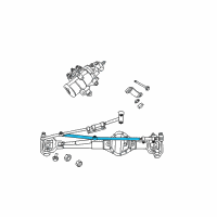 OEM 2005 Dodge Ram 2500 Tie Rod-Tie Rod Diagram - 5086146AC