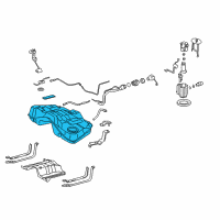 OEM 2014 Lexus IS350 Fuel Tank Assembly Diagram - 77001-53071