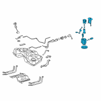 OEM Lexus IS250 Tube Assy, Fuel Suction W/Pump & Gage Diagram - 77020-53084