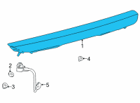 OEM Lexus LC500 Lamp Assembly, Stop Ctr Diagram - 81570-11020