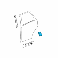 OEM Saturn Vue Lower Molding Diagram - 22699216