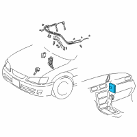 OEM 1998 Lexus ES300 Engine Control Computer Diagram - 89661-06591-84