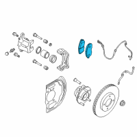 OEM Nissan Rogue Front Brake Pad Disc Kit Diagram - D1060-4GA0J