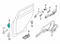 OEM 2022 Nissan Sentra Hinge-FRT Dr RH Diagram - 80401-9AE0A