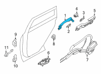 OEM 2019 Nissan Altima Handle Outside Diagram - 82640-6CA1B