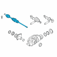 OEM BMW M550i xDrive Front Left Cv Axle Assembly Diagram - 31-60-8-694-341