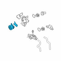 OEM 2014 Nissan NV200 Pump Assembly Water Diagram - B1010-3LM0A