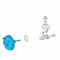 OEM Toyota MR2 Spyder Booster Assembly Diagram - 44610-17351