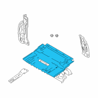 OEM Chevrolet Tracker Panel, Rear Floor (On Esn) Diagram - 30027285