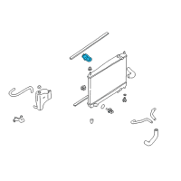 OEM Infiniti Q45 Bracket-Radiator, RH Diagram - 21542-AR000