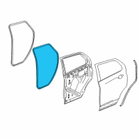 OEM 2018 Buick Encore Door Weatherstrip Diagram - 42571100