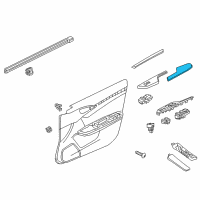 OEM 2018 Honda Civic Armrest, Driver Side (Deep Black) Diagram - 83552-TBG-A51ZA