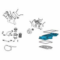 OEM 1996 BMW 740iL Engine Oil Pan Upper Diagram - 11-13-7-513-374