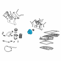 OEM BMW 740i Engine External Crank Pulley Vibe Dampner Diagram - 11-23-1-704-342