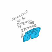 OEM 1999 Ford Mustang Dash Panels Diagram - XR3Z6301610AA