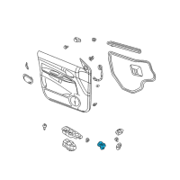 OEM Buick Mirror Switch Diagram - 10339378