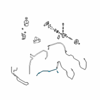 OEM 2004 Hyundai Santa Fe Tube Assembly-Return Diagram - 57562-26500