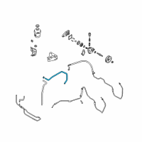 OEM 2004 Hyundai Santa Fe Hose-Power Steering Oil Suction Diagram - 57571-26500