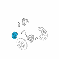 OEM Buick Lucerne Caliper Diagram - 19368935