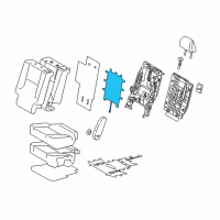 OEM 2015 Lexus GX460 Heater Assembly, Seat Diagram - 87510-60480