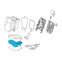 OEM Lexus GX460 Pad, Rear NO.1 Seat Cushion Diagram - 71611-60630