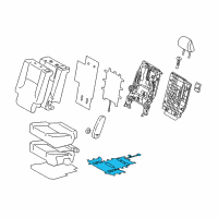 OEM 2010 Lexus GX460 Heater Assembly, Seat Diagram - 87510-60530