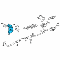 OEM 2021 Cadillac XT5 Converter & Pipe Diagram - 84718893