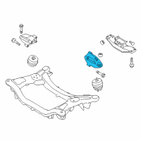 OEM 2014 Hyundai Genesis Coupe Engine Support Bracket, Left Diagram - 21815-2M200