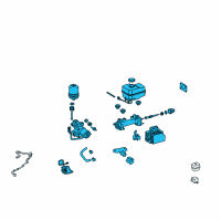 OEM 2008 Toyota 4Runner Actuator Assembly Diagram - 47050-35031