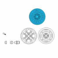 OEM 2002 Toyota Echo Wheel, Steel Diagram - 42611-52030