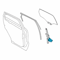 OEM 2021 Lincoln Corsair REGULATOR ASY - WINDOW Diagram - LJ7Z-7827001-A