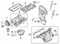 OEM 2008 Nissan Versa Gasket-Adapter Diagram - 16175-JA00A