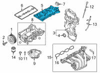 OEM 2022 Nissan Sentra Cover Assy-Valve Rocker Diagram - 13264-6LB0A