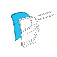 OEM 2011 Dodge Caliber WEATHERSTRIP-Rear Door Mounted Diagram - 5074280AD