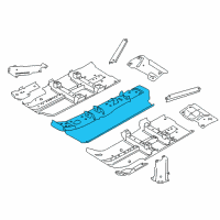 OEM Nissan Rogue Floor Front, Center Diagram - 74310-6FL0A