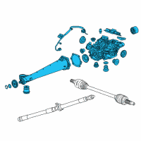 OEM Chevrolet Traverse Differential Assembly Diagram - 84671578