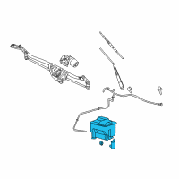 OEM 2007 Lincoln Mark LT Washer Reservoir Diagram - 7L3Z-17618-AA