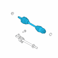 OEM Mercury Milan Axle Assembly Diagram - 8E5Z-3A428-B