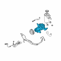 OEM 2013 BMW X6 Power Steering Pump Diagram - 32-41-6-796-454