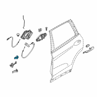 OEM 2020 BMW X3 Hinge, Rear Door, Upper, Left Diagram - 41-00-7-495-991