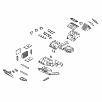 OEM 2004 Chevrolet Trailblazer Seal, A/C Evaporator Diagram - 52489406