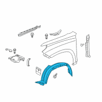 OEM 2017 Lexus GX460 Shield Sub-Assembly, FEN Diagram - 53806-60071