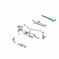 OEM 2009 Honda Civic Arm, Windshield Wiper (Passenger Side) Diagram - 76610-SVA-A03