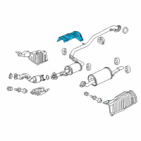 OEM 2012 Honda CR-Z Plate, FR. Floor Heat Baffle Diagram - 74602-TM8-A00