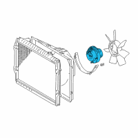OEM Toyota Fan Clutch Diagram - 16210-75060