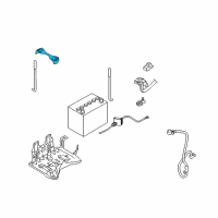 OEM 2007 Infiniti FX35 Frame-Battery Fix Diagram - 24420-WL000