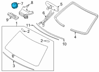 OEM 2019 Nissan Maxima Sensor-Rain Diagram - 28536-BV80A