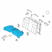 OEM Infiniti Q60 Cushion Assembly Rear Seat Diagram - 88300-JJ70A