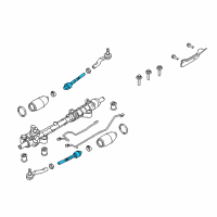 OEM 2012 Lincoln MKZ Inner Tie Rod Diagram - 6E5Z-3280-AA